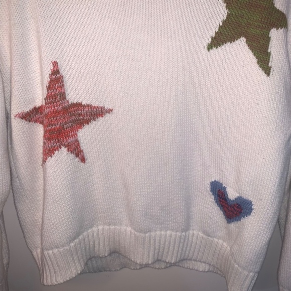 Rails Zoey Intarsia Star Cotton & Cashmere Sweater S - Picture 13 of 14